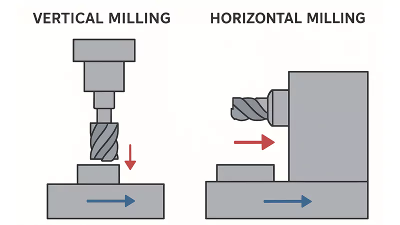 Vertical Milling vs Horizontal Milling