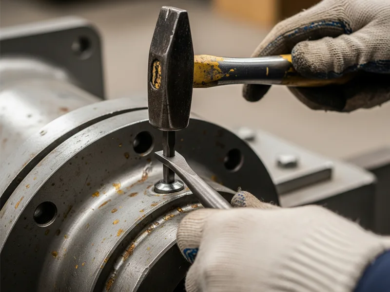 Manual method of removing rivets Manual method of removing rivets