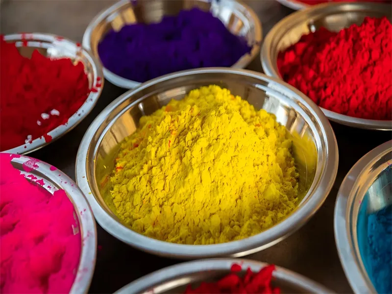 colorful powder coating