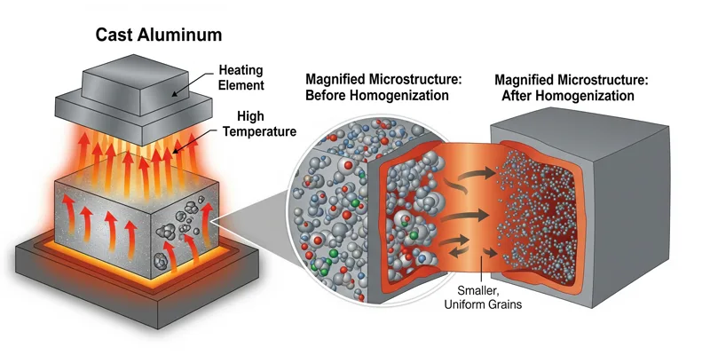 Aluminum homogenization process Aluminum homogenization process