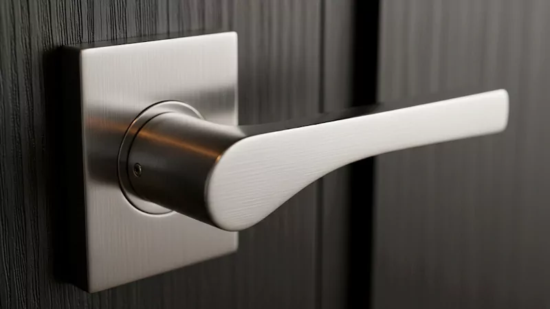 Brushed stainless steel door handles Brushed stainless steel door handles