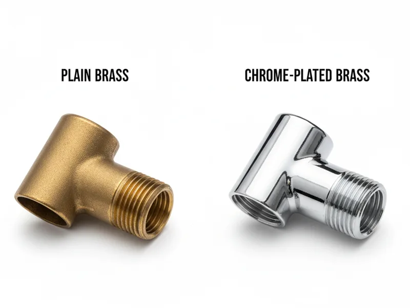 Chrome plated brass vs. ordinary brass Chrome-plated brass vs. ordinary brass