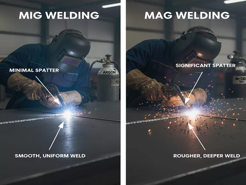 MIG Welding vs MAG Welding