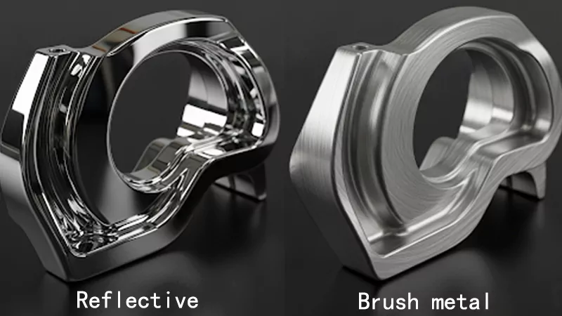 Reflective vs. Brushed Reflective vs. Brushed