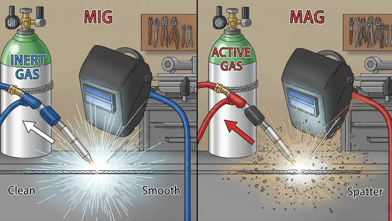The differences between MIG and MAG welding gas supplies The differences between MIG and MAG welding gas supplies