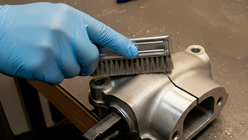 Welding cast aluminum to remove Welding cast aluminum to remove