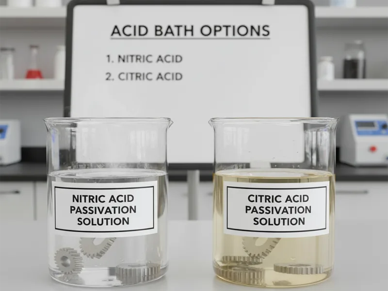 Acid Bath Options Nitric or Citric Acid Bath Options (Nitric or Citric)