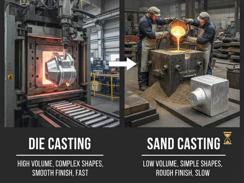 Aluminum Die Casting vs. Sand Casting Aluminum Die Casting vs. Sand Casting