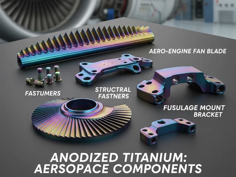 Anodized titanium aviation parts Anodized titanium aviation parts