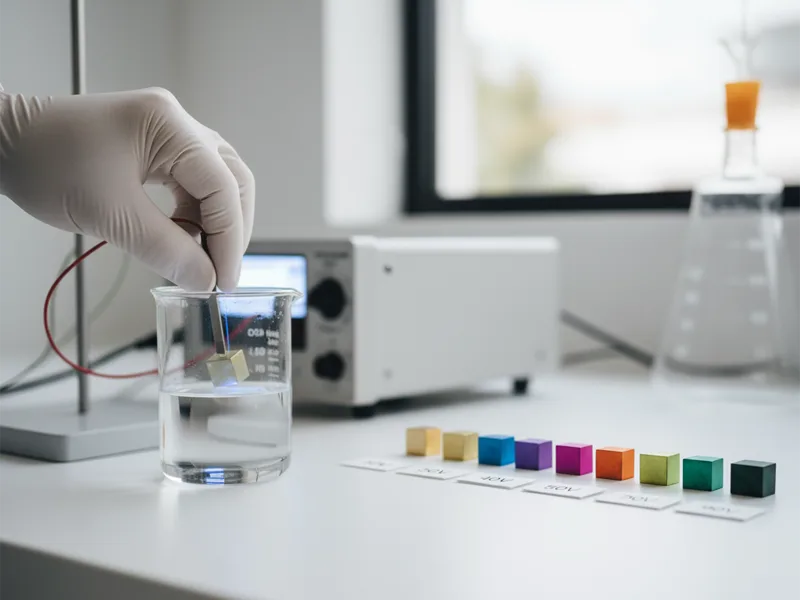 Anodized titanium color effects Anodized titanium color effects