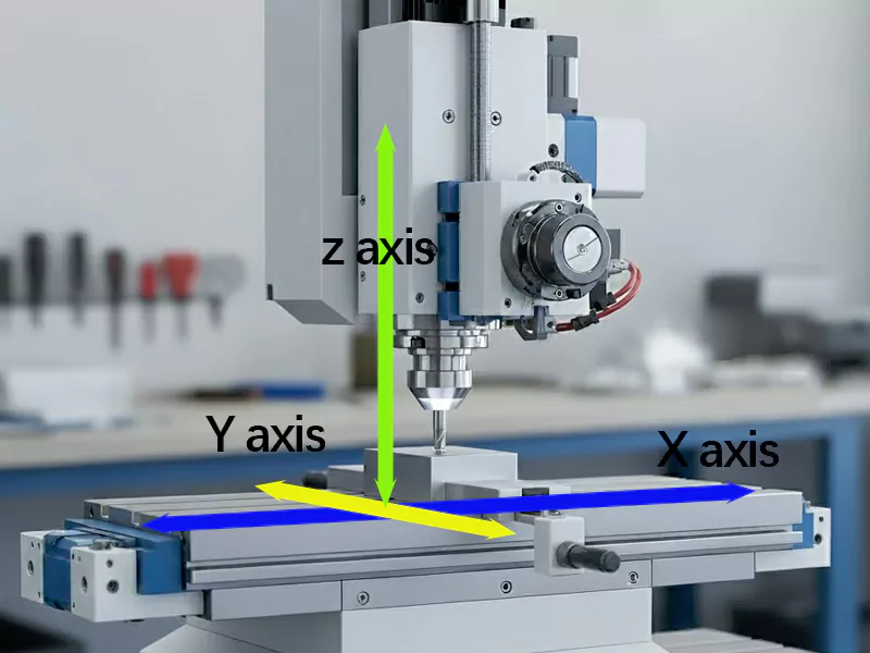 CNC machine axes
