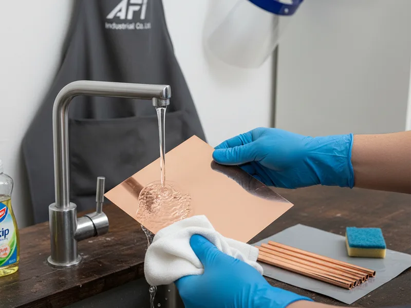 Clean and Prep Copper
