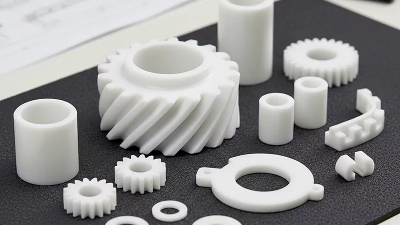 Delrin material gears and bushings Delrin material gears and bushings