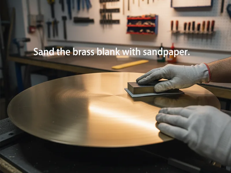 Preparing the Brass Blank Preparing the Brass Blank