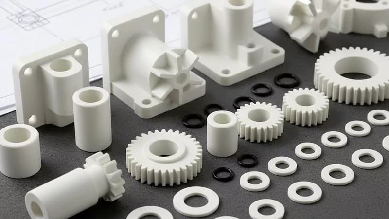 Pump and valve parts made of Acetal material Pump and valve parts made of Acetal material