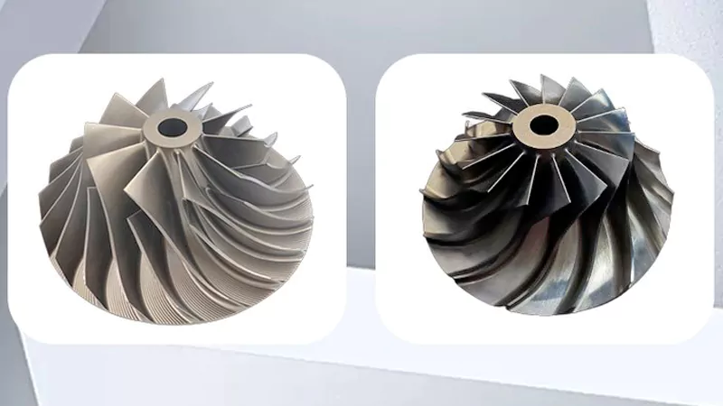 5-axis machined turbine blades