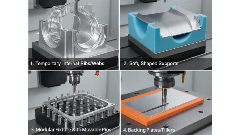 Custom Supports for Thin-Walled Aluminum Parts