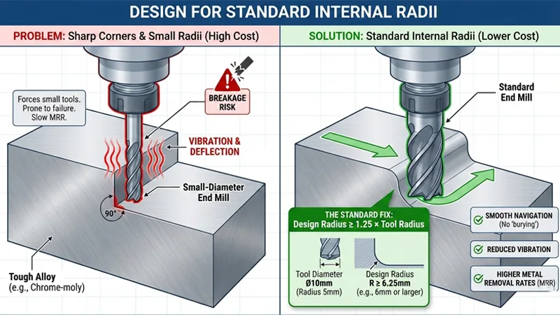 Design for Standard Internal Radii