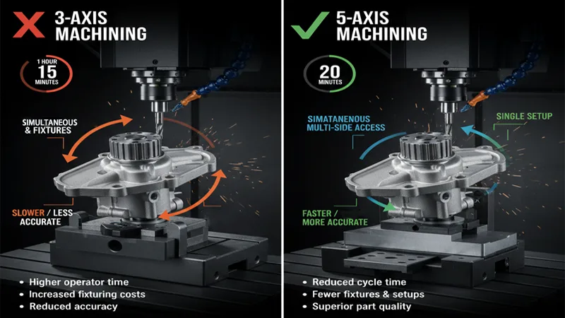 The economics of 3-axis vs. 5-axis machining
