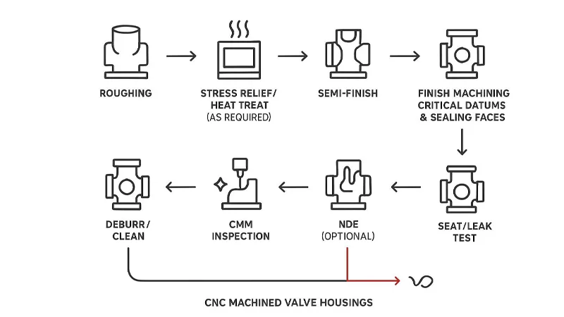 CNC MACHINED VALVE HOUSINGS