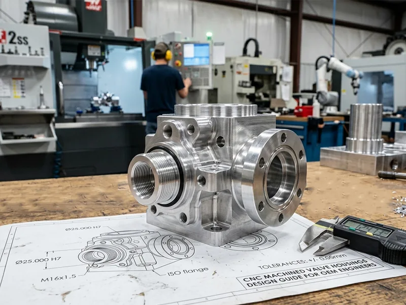 CNC machined valve housings 1