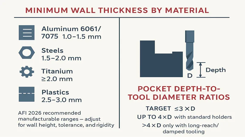 MINIMUM WALL THICKNESS BY MATERIAL MINIMUM WALL THICKNESS BY MATERIAL