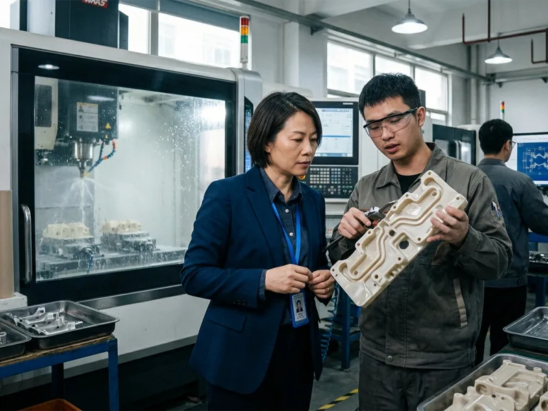 PEEK plastic CNC machined components supplier