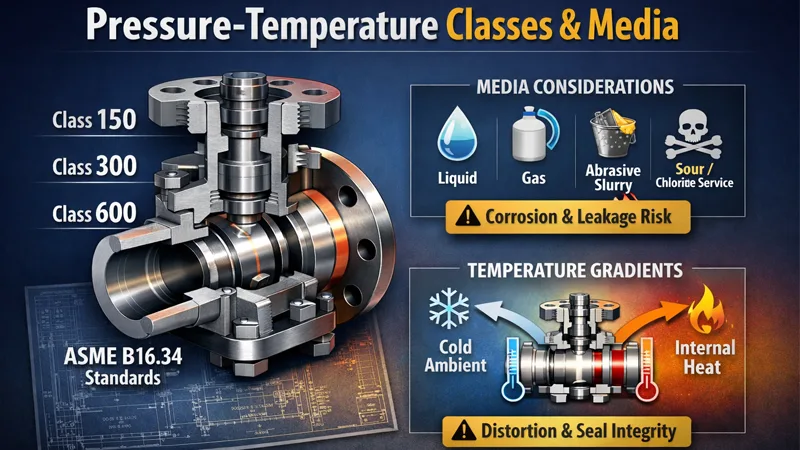 Pressure-temperature classes and media