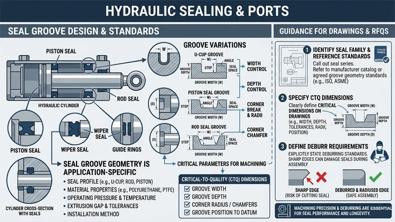 Seal grooves and standards