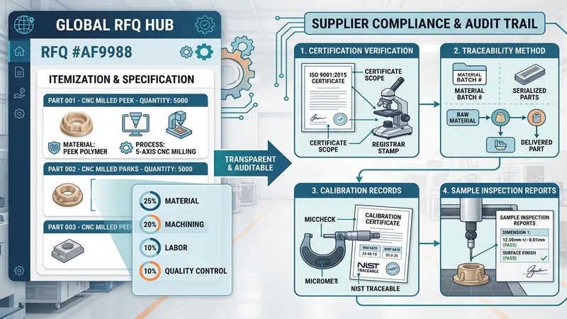 Transparent RFQ and itemization