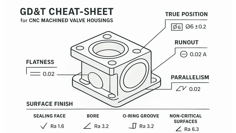 valve housing GD&T 