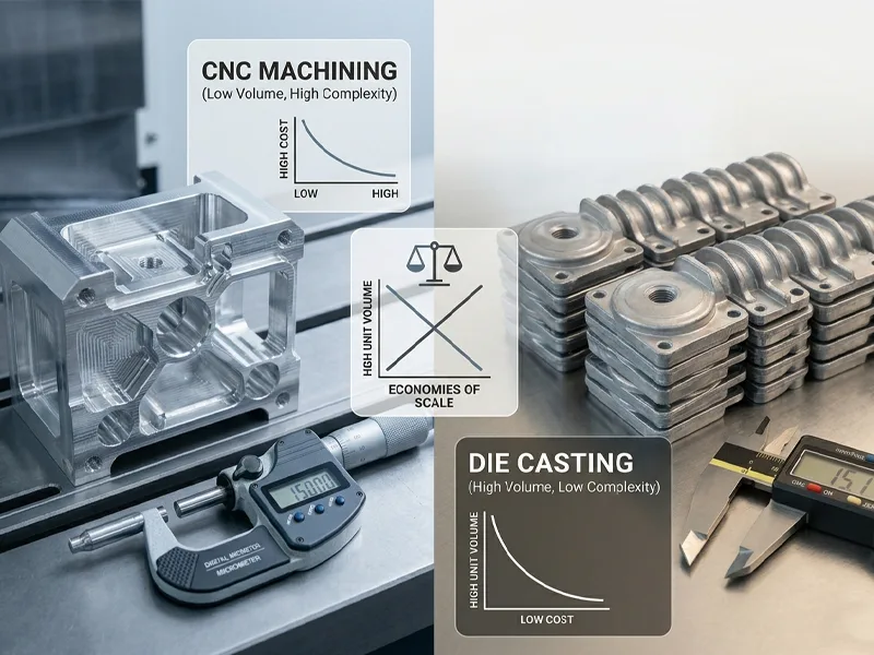 Custom CNC Machining vs Die Casting
