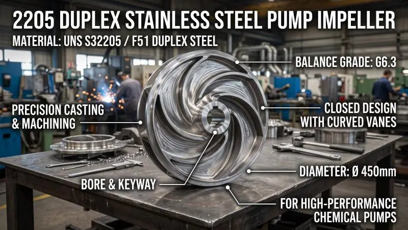 2205 duplex stainless steel pump impeller 2205 duplex stainless steel pump impeller
