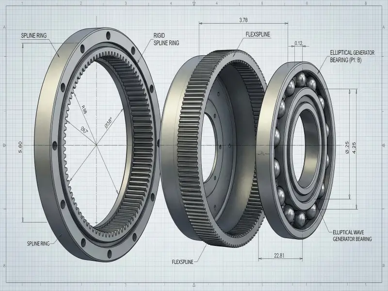 flexspline hobbing cnc machining service