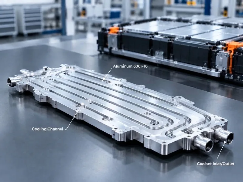Aluminum 6061-T6 Liquid-Cooled Plates CNC Milling for EV Batteries