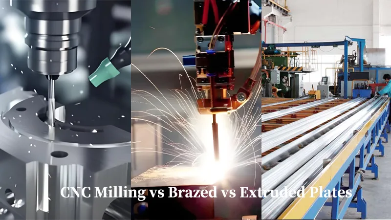 CNC Milling vs Brazed vs Extruded Plates CNC Milling vs Brazed vs Extruded Plates