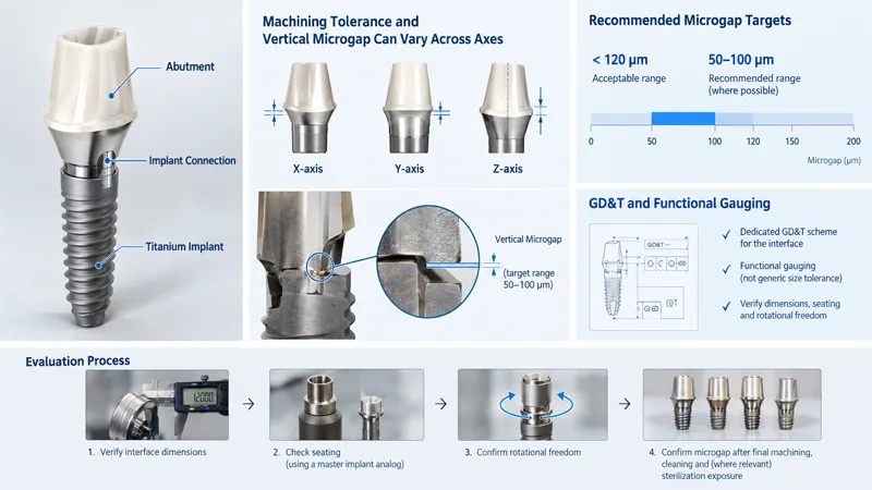 Implant–Abutment Geometry and Microgap Targets