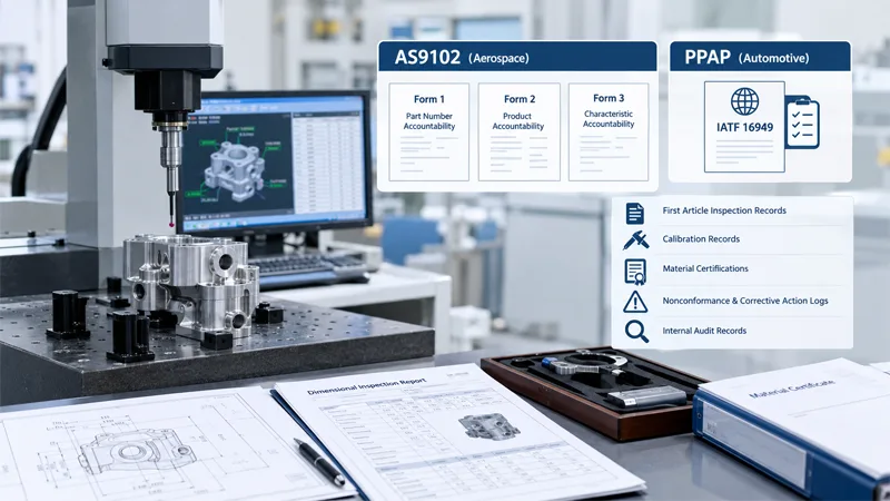 PPAP readiness and CMM evidence